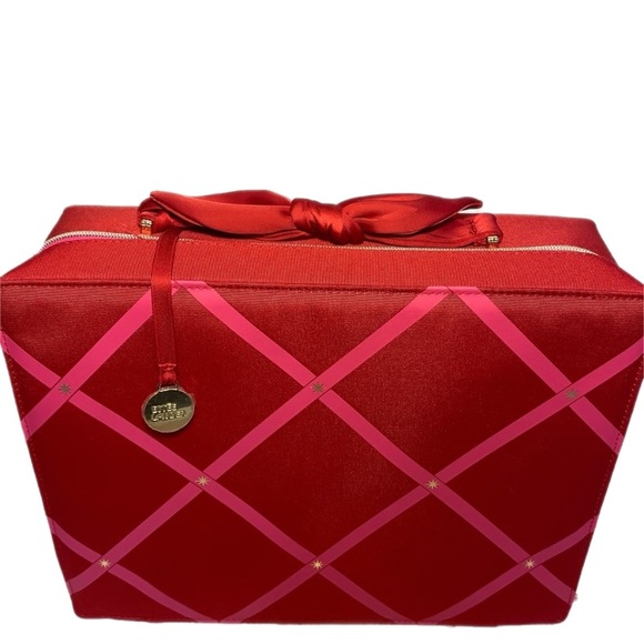 Estee Lauder Handbags - NEW NO TAG Estee Lauder Red Train Large Travel Makeup Cosmetics Beauty Case